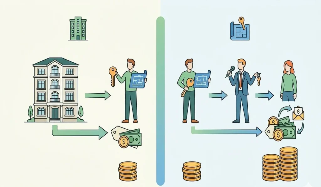 الفرق بين Developer و Broker… وإزاي ما تتسوحش 3 ليه المطور بيبيع أغلى من البروكر في نفس المشروع؟