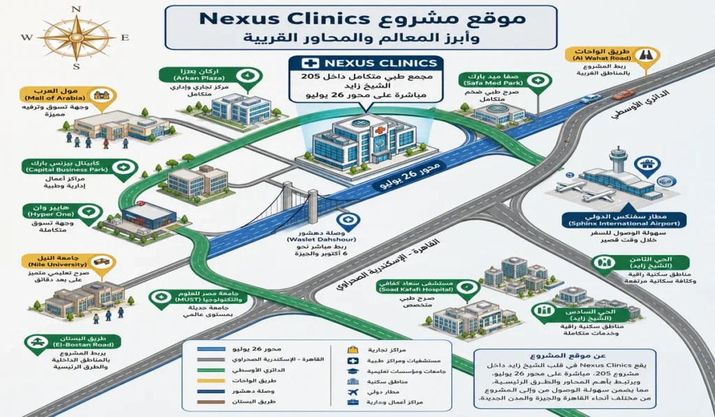 نيكسوس كلينكس | Nexus Clinics Sheikh Zayed 2026 1 Nexus Clinics موقع