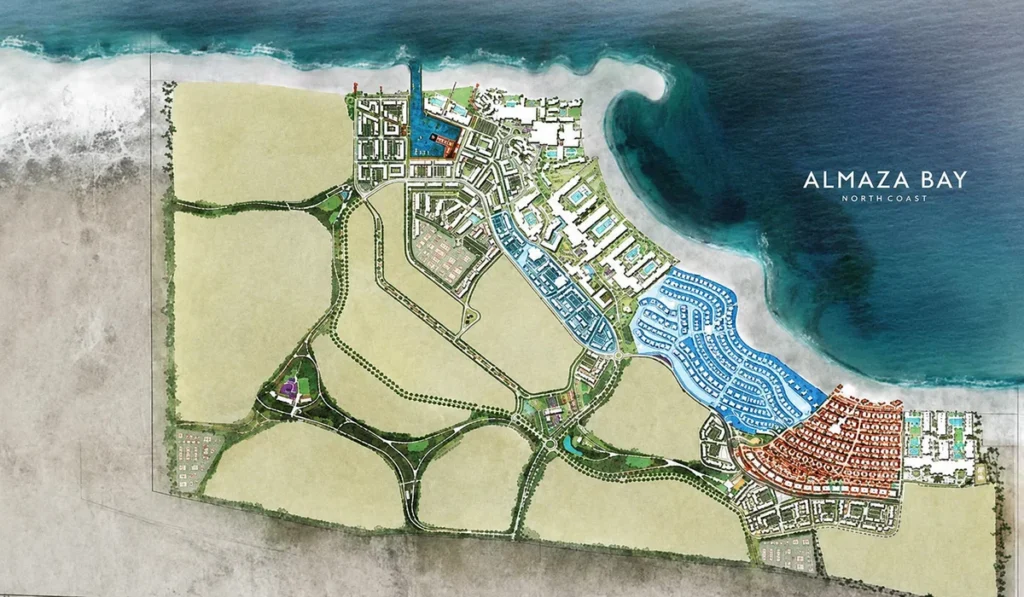 قرية الماظة باي الساحل الشمالي | Almaza Bay North Coast 1 الماستر بلان في Almaza Bay North Coast