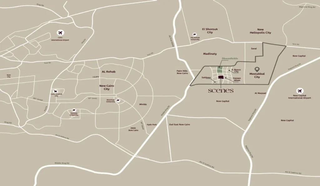 Scenes Mostakbal City 2026 | سينز المستقبل سيتي 1 موقع سينز المستقبل سيتي