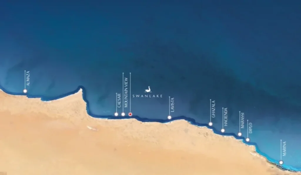 Swan Lake North Coast | قرية سوان ليك الساحل الشمالي 1 موقع سوان ليك الساحل الشمالي