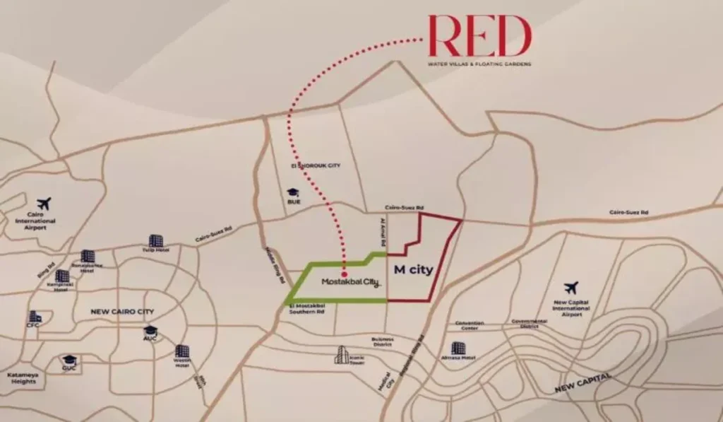 ريد المستقبل سيتي | RED Mostakbal City 2026 1 كمبوند ريد المستقبل سيتي موقع