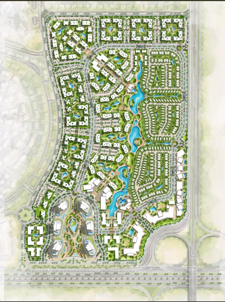One Hyde Park Masterplan | ماستر بلان وان هايد بارك التجمع الخامس 1 أهم عناصر التخطيط و الماستر بلان في وان هايد بارك - One Hyde Park التجمع الخامس