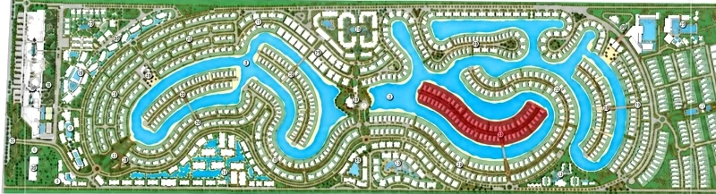 التخطيط والتصميم المعماري في ايلاند 3 أزها السخنة - Island 3 Azha Sokhna Masterplan