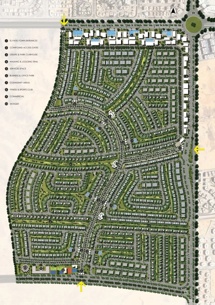 ماستر بلان الباتيو تاون لافيستا | El Patio Town Masterplan