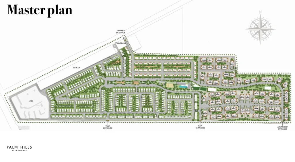 ماستر بلان بالم هيلز الإسكندرية | Palm Hills Alexandria