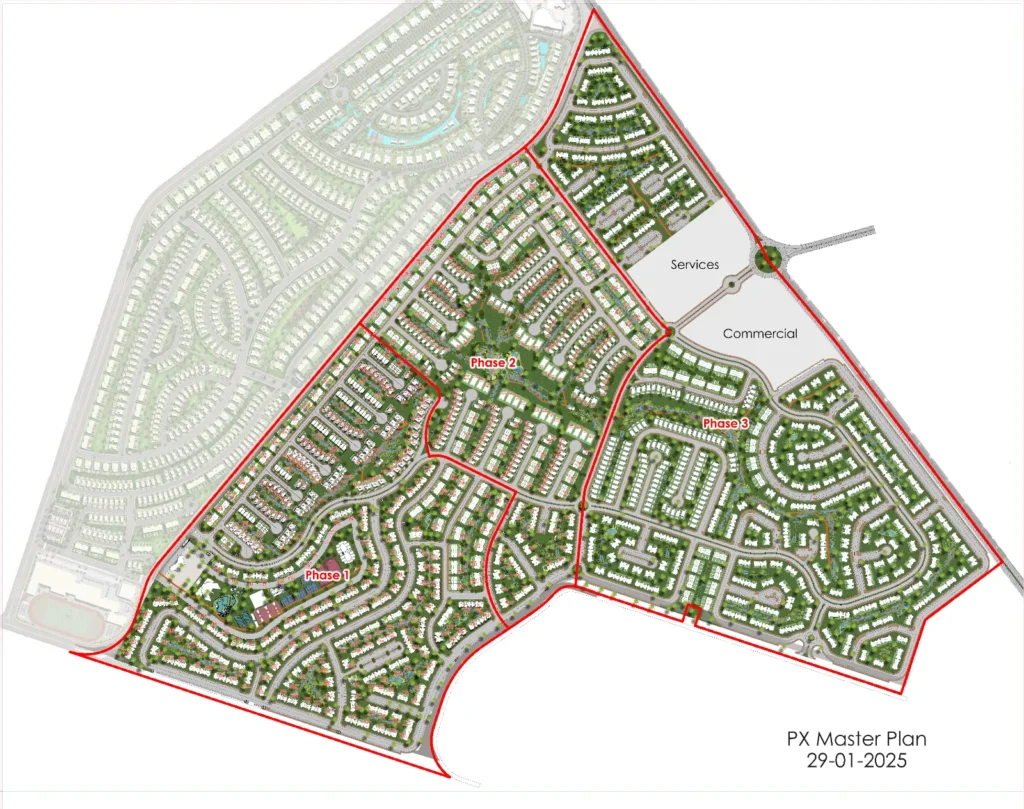 كمبوند PX بالم هيلز 6 أكتوبر | PX Palm Hills 1 ماستر بلان PX بالم هيلز أكتوبر Master Plan