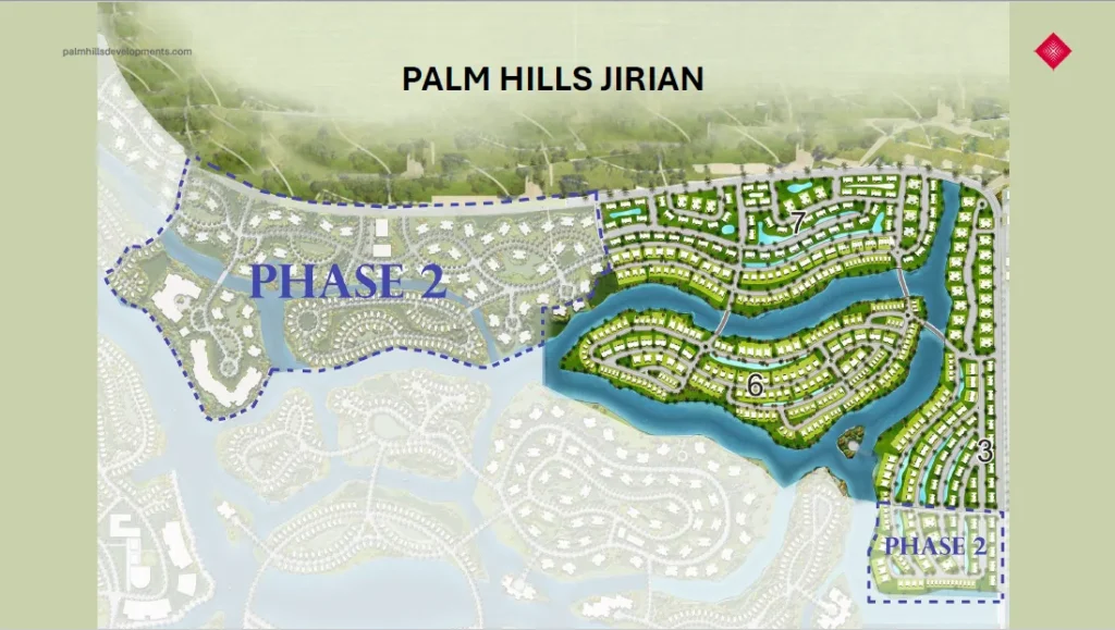 كمبوند جيريان بالم هيلز زايد الجديدة | Jirian Palm Hills 1 ماستر بلان جيريان بالم هيلز Jirian Master Plan