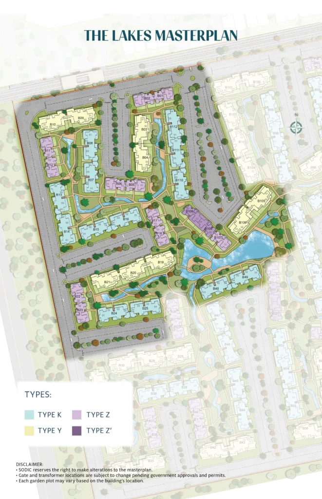 ذا ليكس سوديك ايست | The Lakes Sodic East 1 ماستر بلان ذا ليكس سوديك ايست The Lakes Master Plan