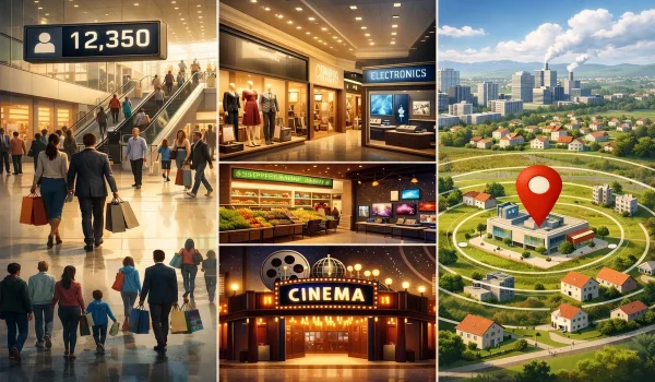 Footfall, anchors, catchment area