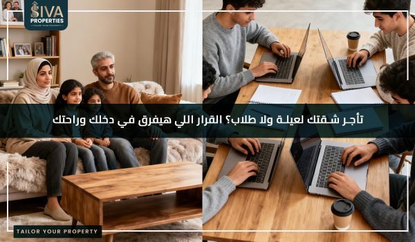 تأجر شقتك لعيلة ولا طلاب؟ القرار اللي هيفرق في دخلك وراحتك